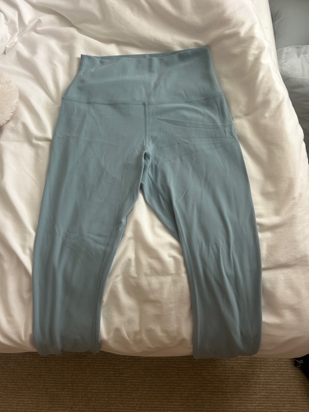 High-Waist Kids Active Leggings in Dusty Blue